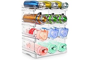 KayYuki Premium Water Bottle Organizer 4-Pack for Kitchen and Pantry