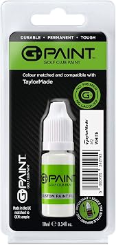 GPaint Golf Club Paint - TaylorMade M2 WHITE Touch Up Paint- Customize or Repair Your TaylorMade Woods - 10ml Bottle - Fix Chips & Scratches - TaylorMade Touch Up Paint