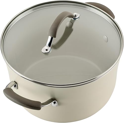 Miniatura 13 de Rachael Ray Cucina Juego de Utensilios de Cocina de Cerámica - 13 Piezas - Juego de Ollas y Sartenes de Cerámica con Sartenes Antiadherentes, Sartén