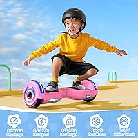 Vista 2 de SISIGAD Scooter, 6.5" Flash Wheels & Corlorful LED Lights, All for Girls Boys Kids Ages 6+