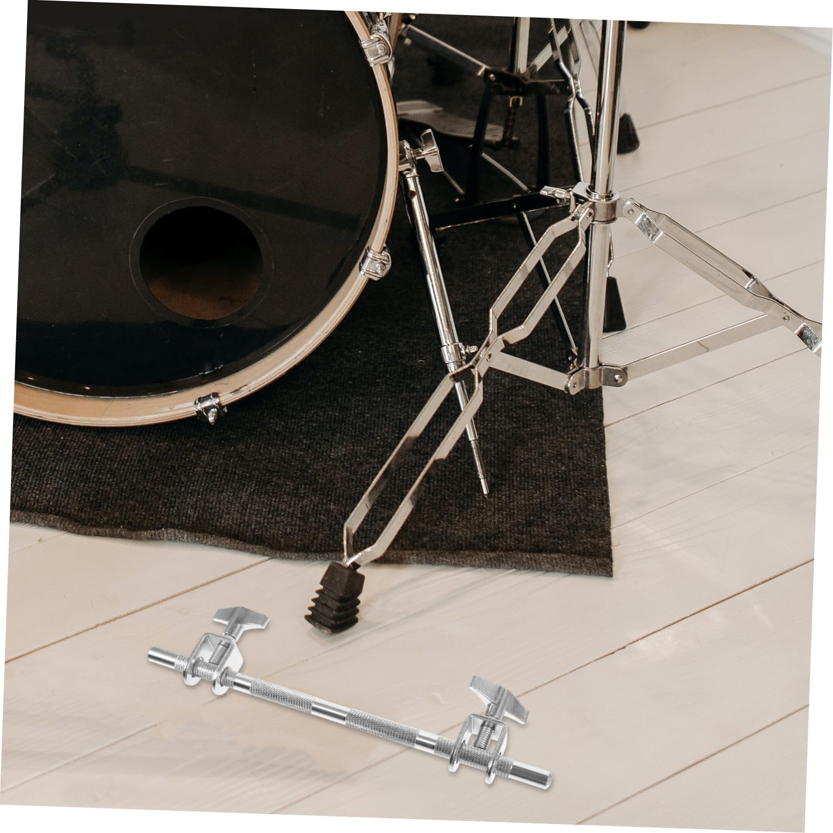 ifundom Cowbell Holder Clip for Drum Mounting Clamp Quick Install for Stable Music Performance