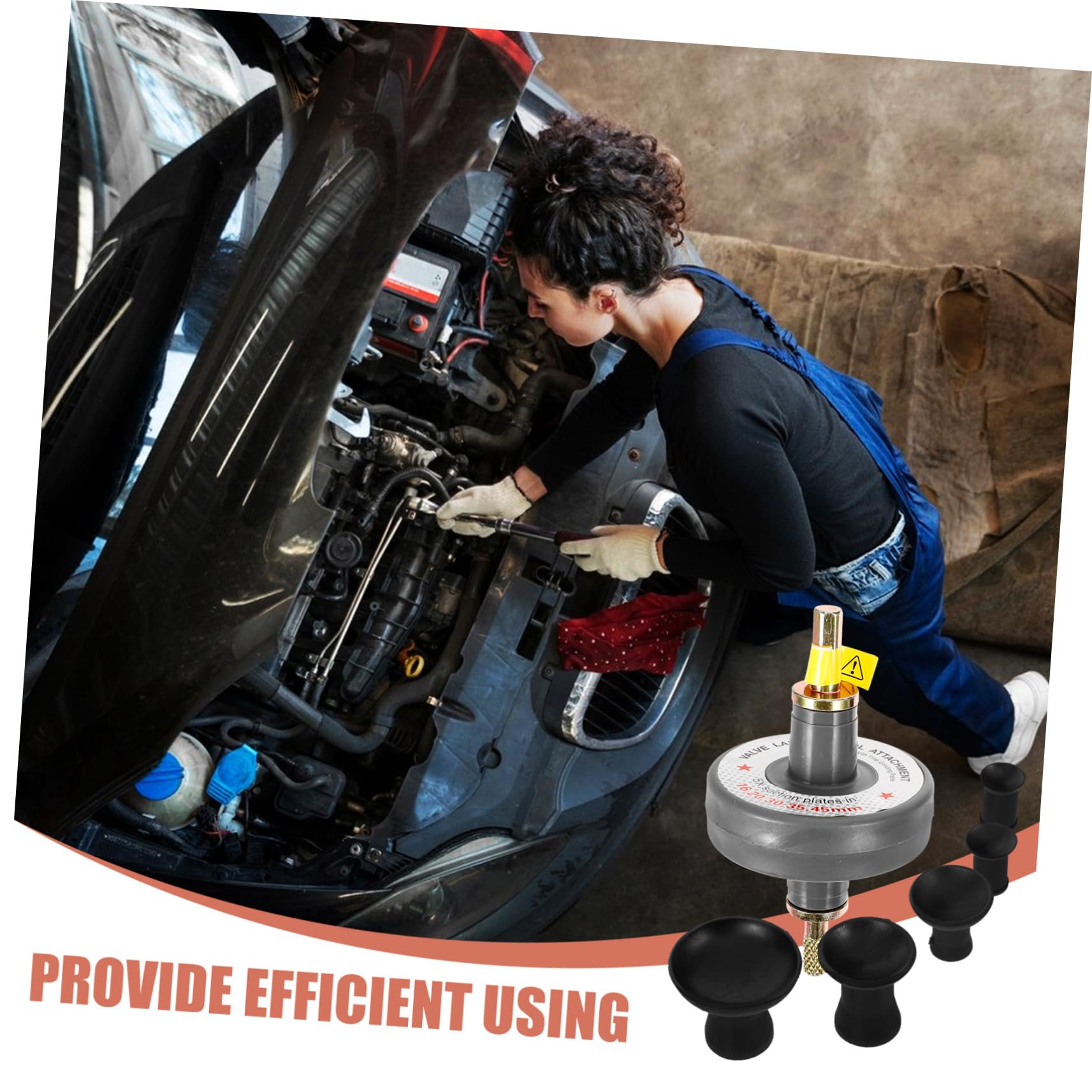 VALICLUD Automatisches Ventilschleifwerkzeug für Autoreparatur Präzises Schleifen Einfache Bedienung Langlebiges Material Vielseitig für Verschiedene Automodelle Geeignet