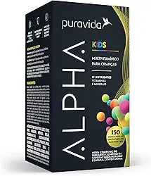 Puravida Vitaminas para Crianças Alpha Kids 150 Minicápsulas Mastigáveis