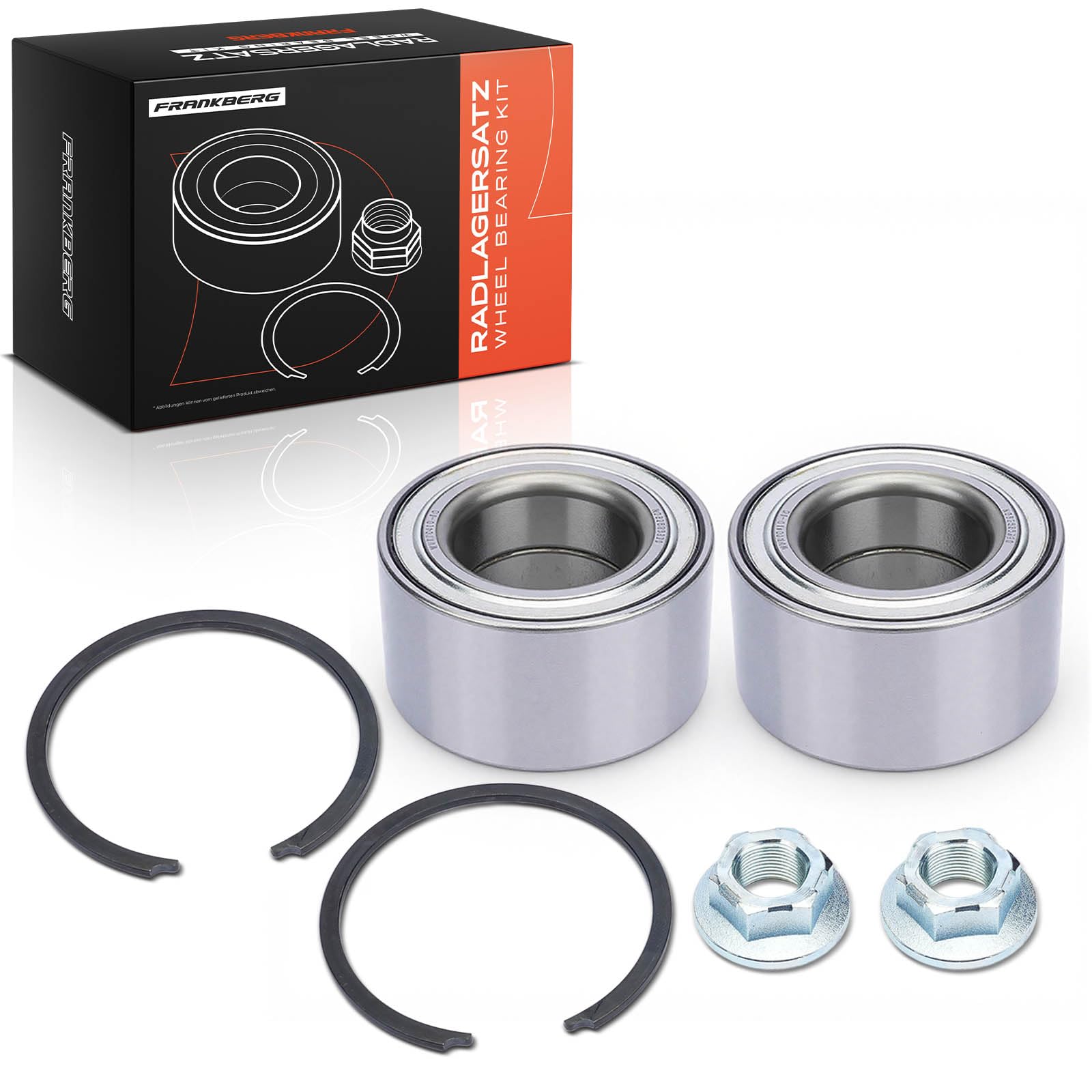 Frankberg Set di 2 cuscinetti per ruote posteriori con sensore ABS integrato, compatibile con Grand Cherokee IV WK WK2 Grand Cherokee Van WK2 Replace# 713670410, K52124768AB
