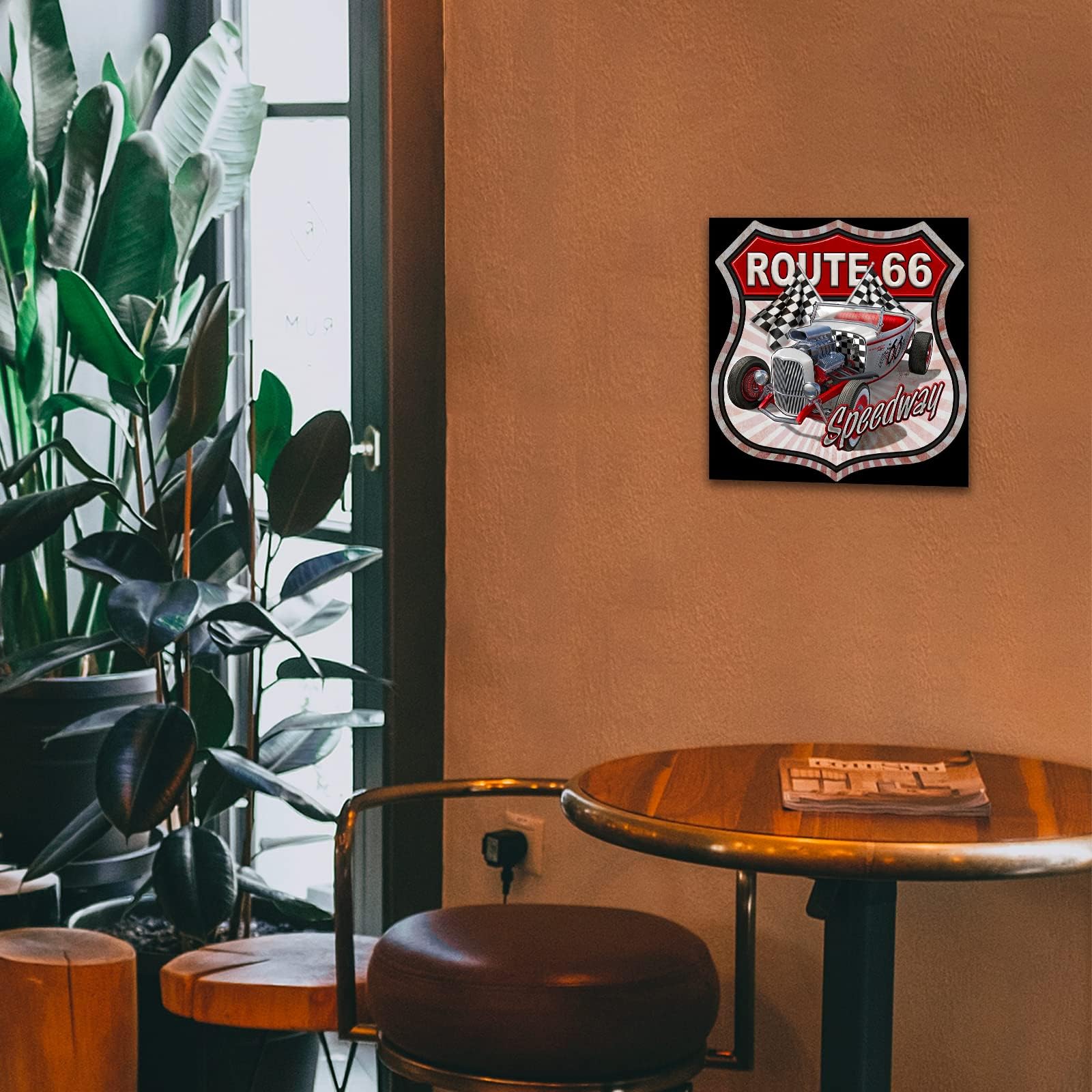 Amazon.com: Desperate Enterprises Route 66 Speedway Tin Sign