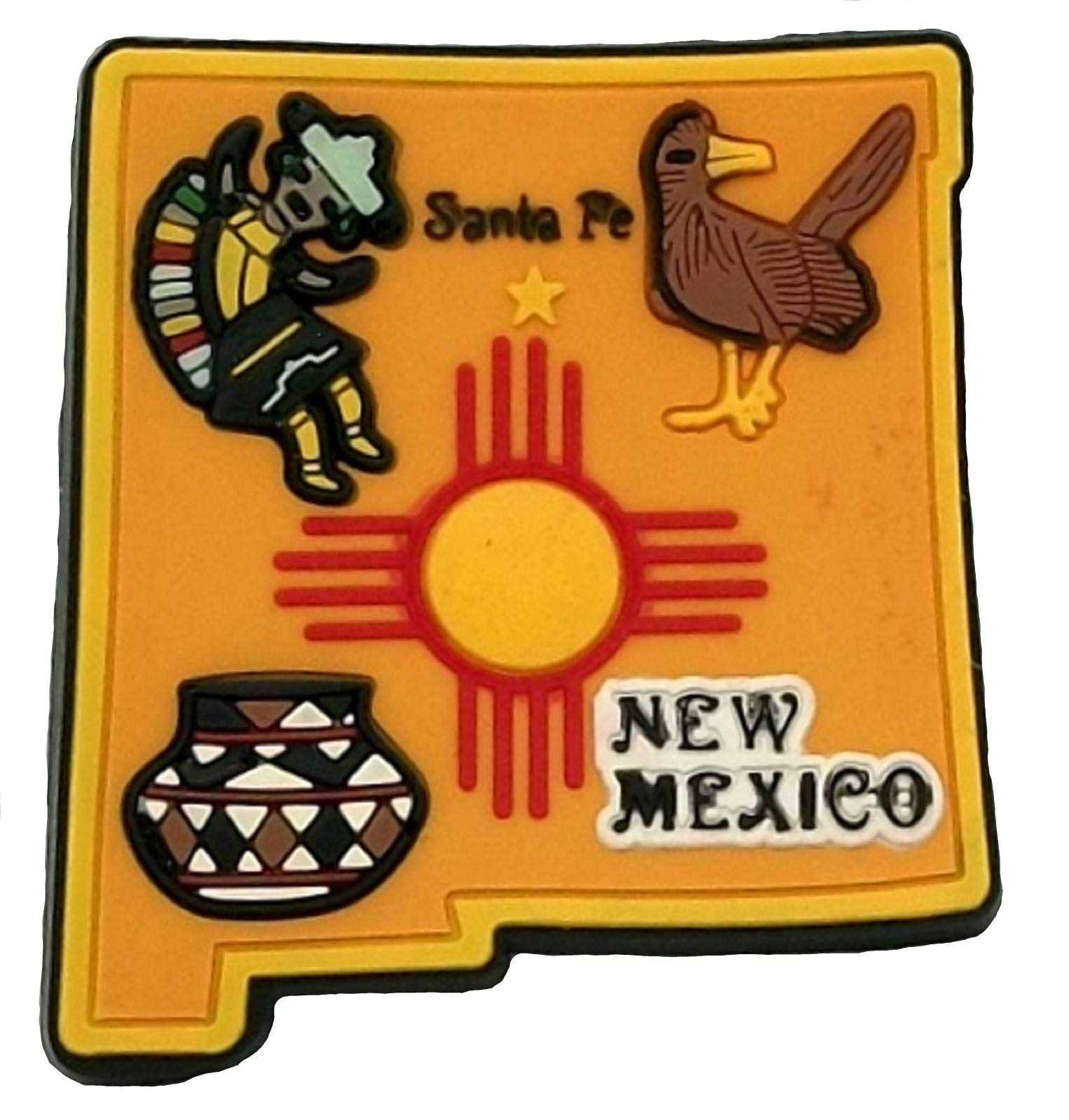 Amazon | 新しいメキシコSanta Feマルチカラー冷蔵庫マグネット