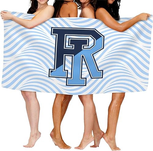 Miniatura 8 de Lujzwop Uri - Toalla de playa de microfibra de la Universidad de Rhode Island Rams, manta de playa de gran tamaño de 52 x 32 pulgadas, secado