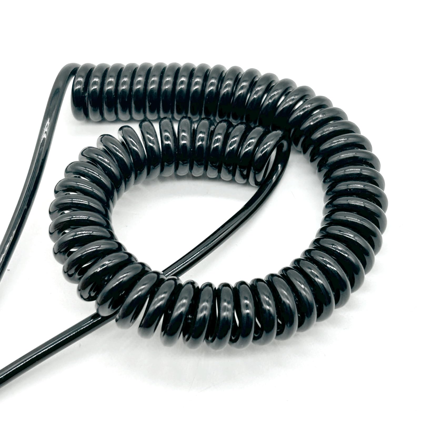 5-żyłowy sprężynowy kabel spiralny, 17 AWG, 1 mm², chowany kabel pazurowy, elastyczny drut elektryczny wiszący elastyczny elastyczny (stretch 3 metry)