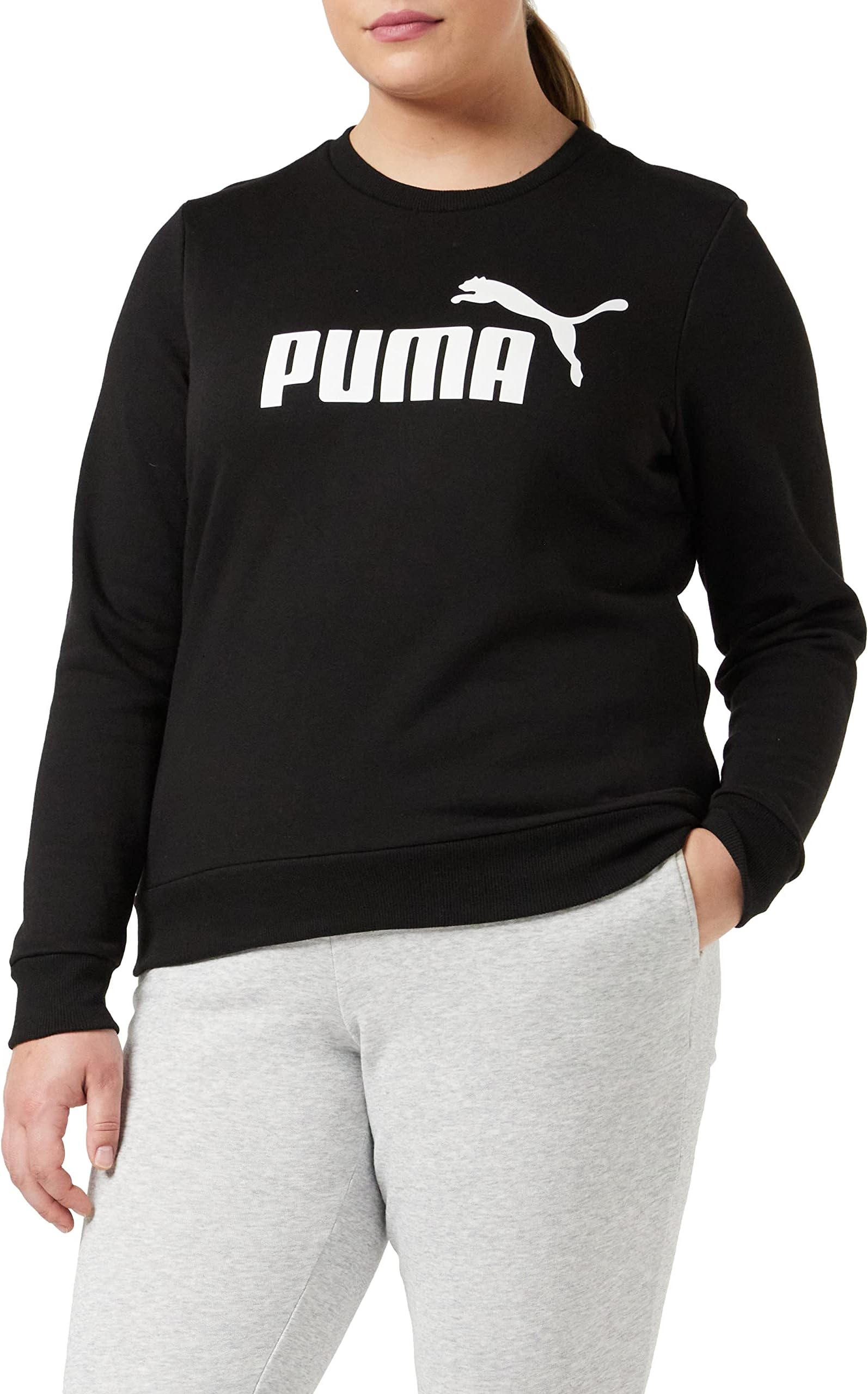 PUMAWomen's Ess Logo Crew Tr Sweatshirt