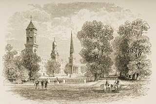 Yale College New Haven Connecticut In 1870S From American Pictures Drawn With Pen And Pencil By Rev Samuel Manning Circa 1880 Poster Print (17 x 11)