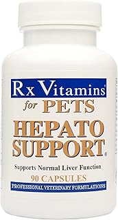 Rx Vitamins Hepato Support for Dogs & Cats - Milk Thistle for Healthy Liver Function - Silymarin Capsules for Pets - 90 ct.