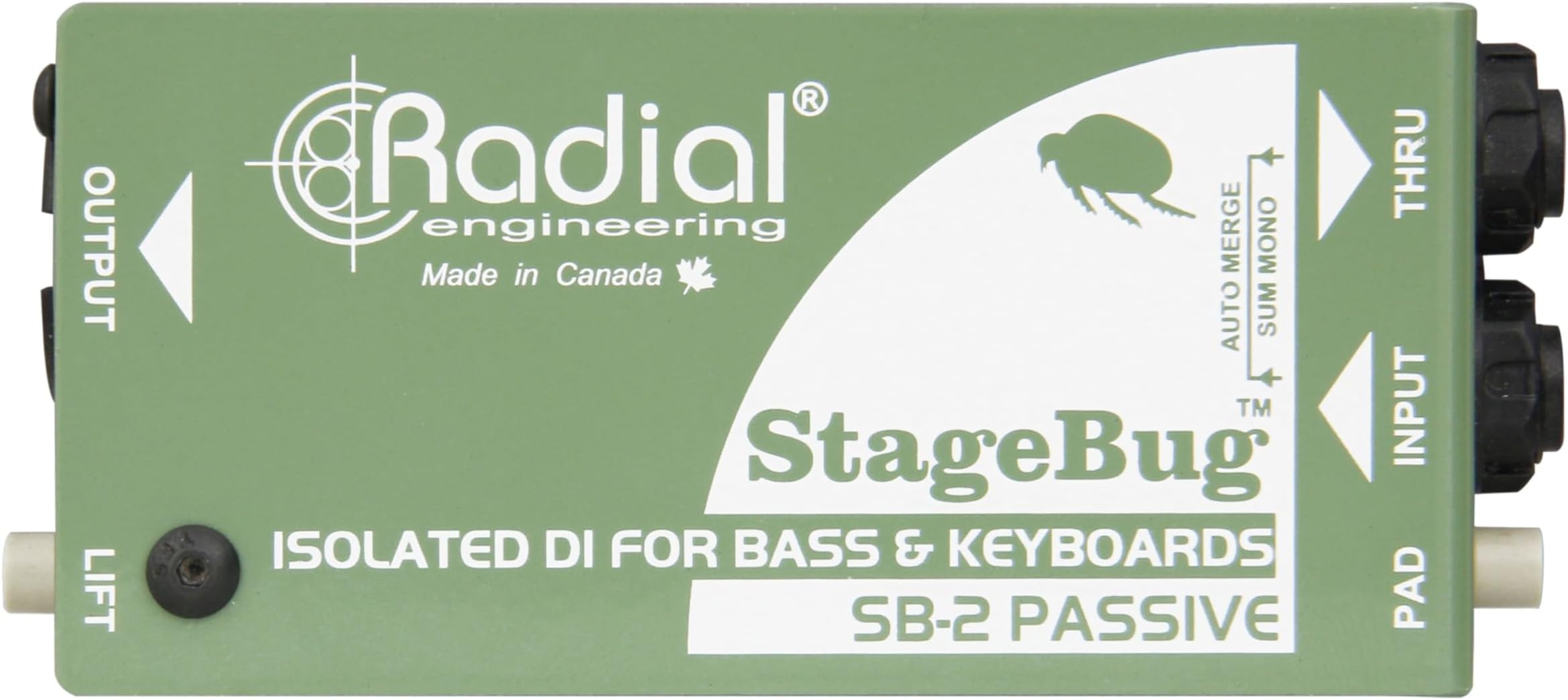 Radial StageBug SB-2 1-Channel Passive Instrument Direct Box
