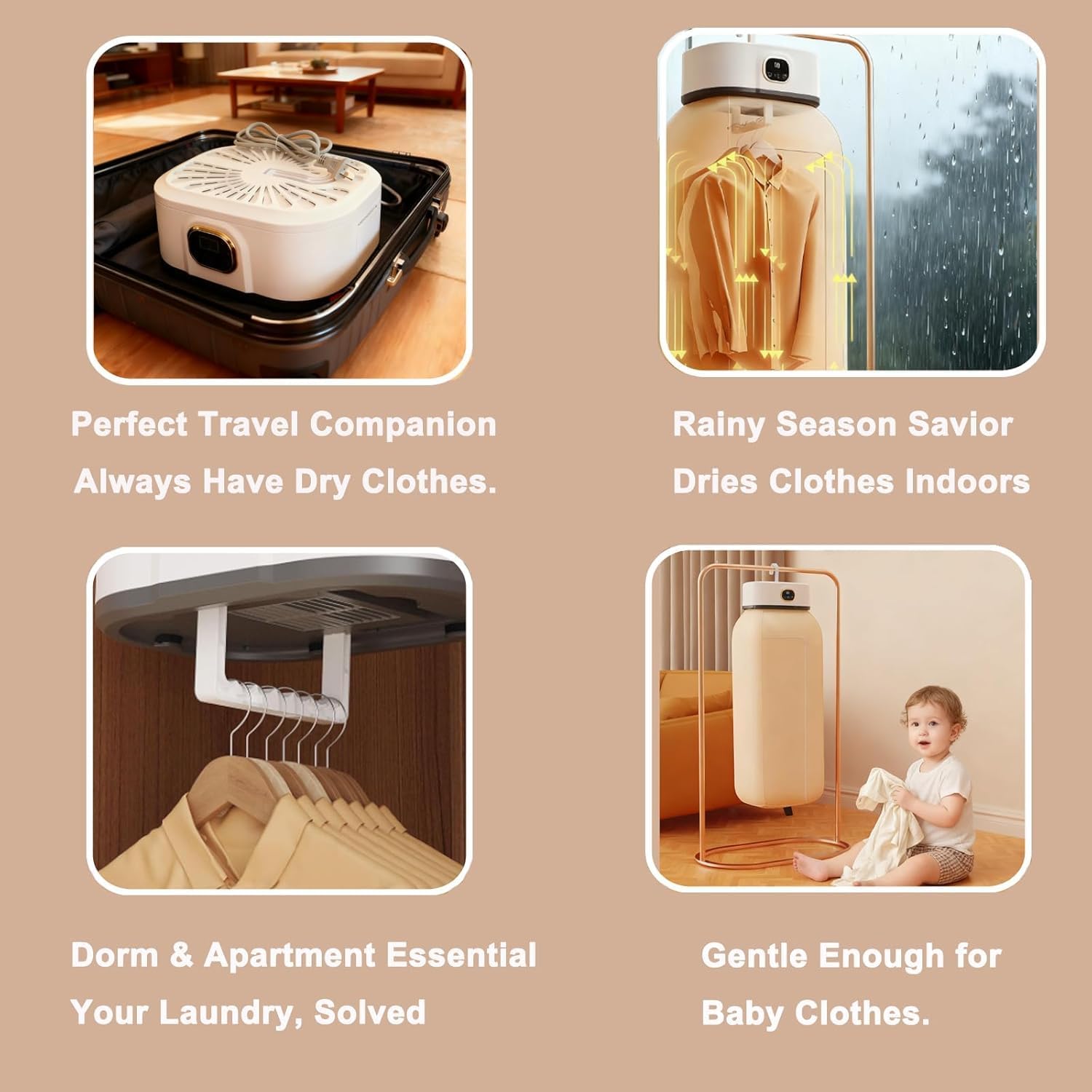 Portable Clothes Dryer - Mini Portable Dryer Machine for Laundry Apartments and Travelling, Hotel Room (1)