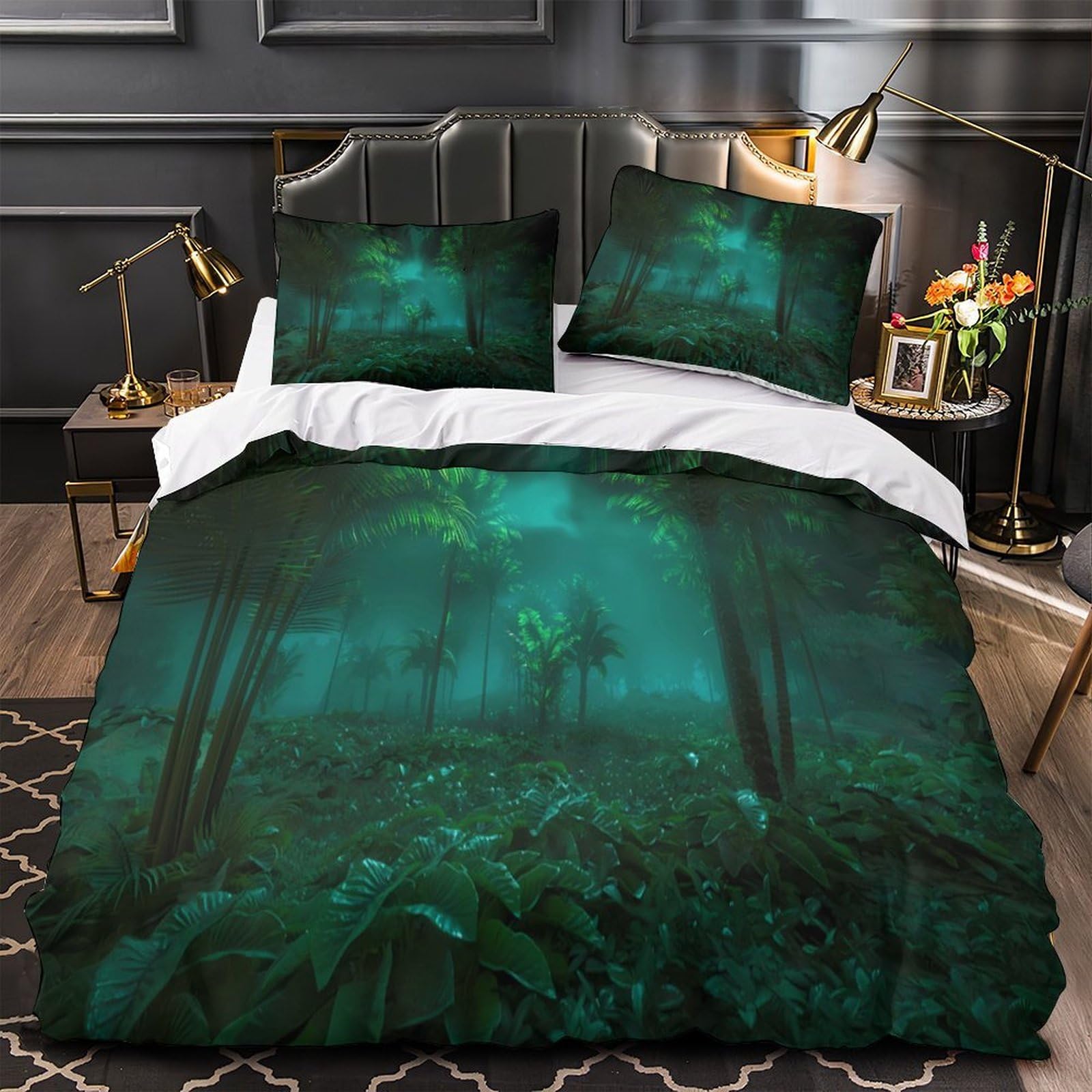 Housse de couette chien de chasse hypoallergénique et microfibre ultra douce 3D
