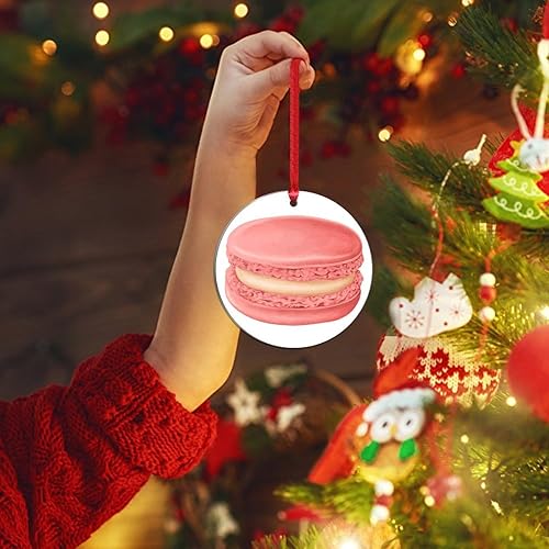 Miniatura 105 de Adorno de Navidad mexicano de tortilla de maíz acrílico adornos para decoraciones de Navidad, divertidos y deliciosos adornos de decoración de árbol