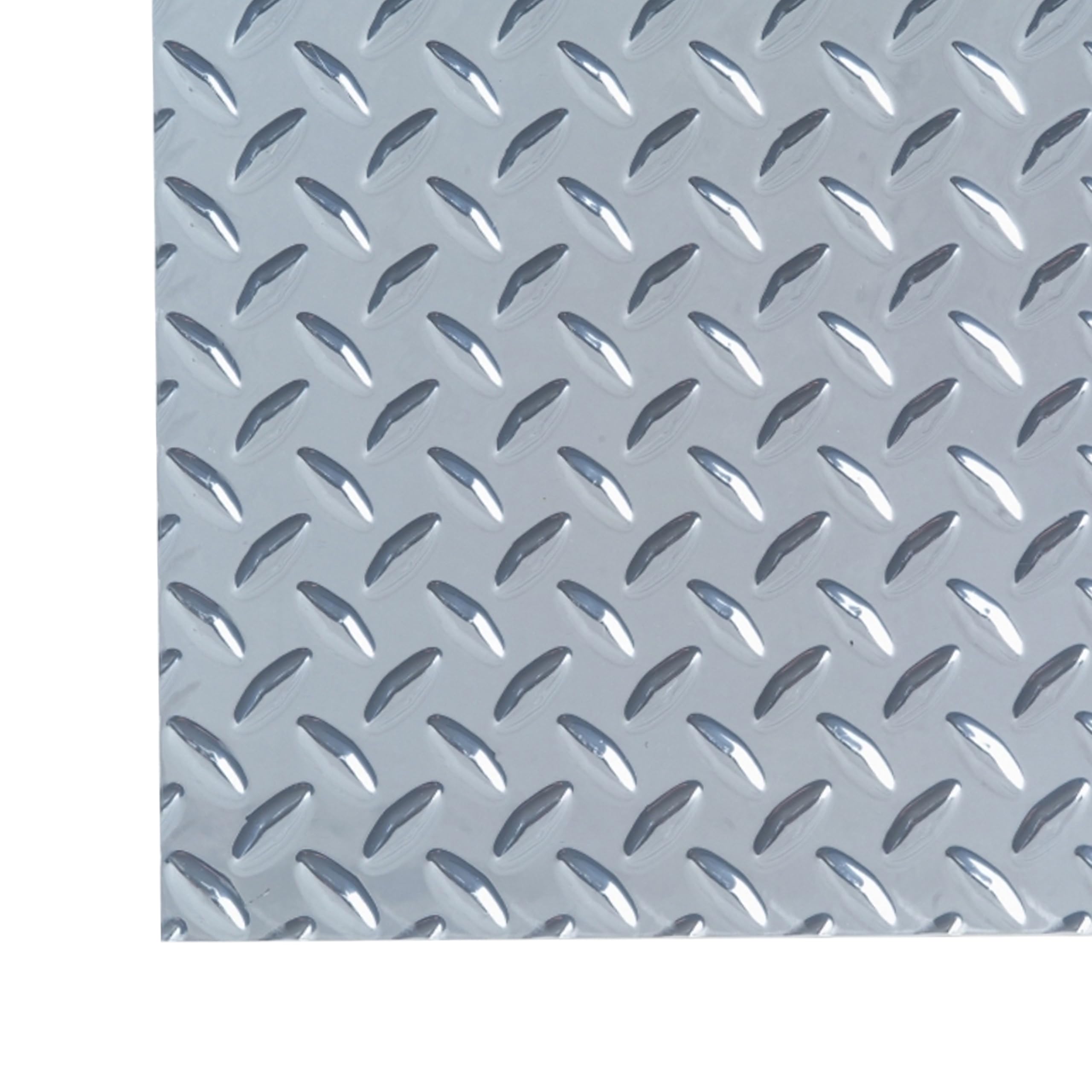 M-D Building Products 57306 12 in. x 24 in. x .025 in. Silver Aluminum Sheet Diamond Tread