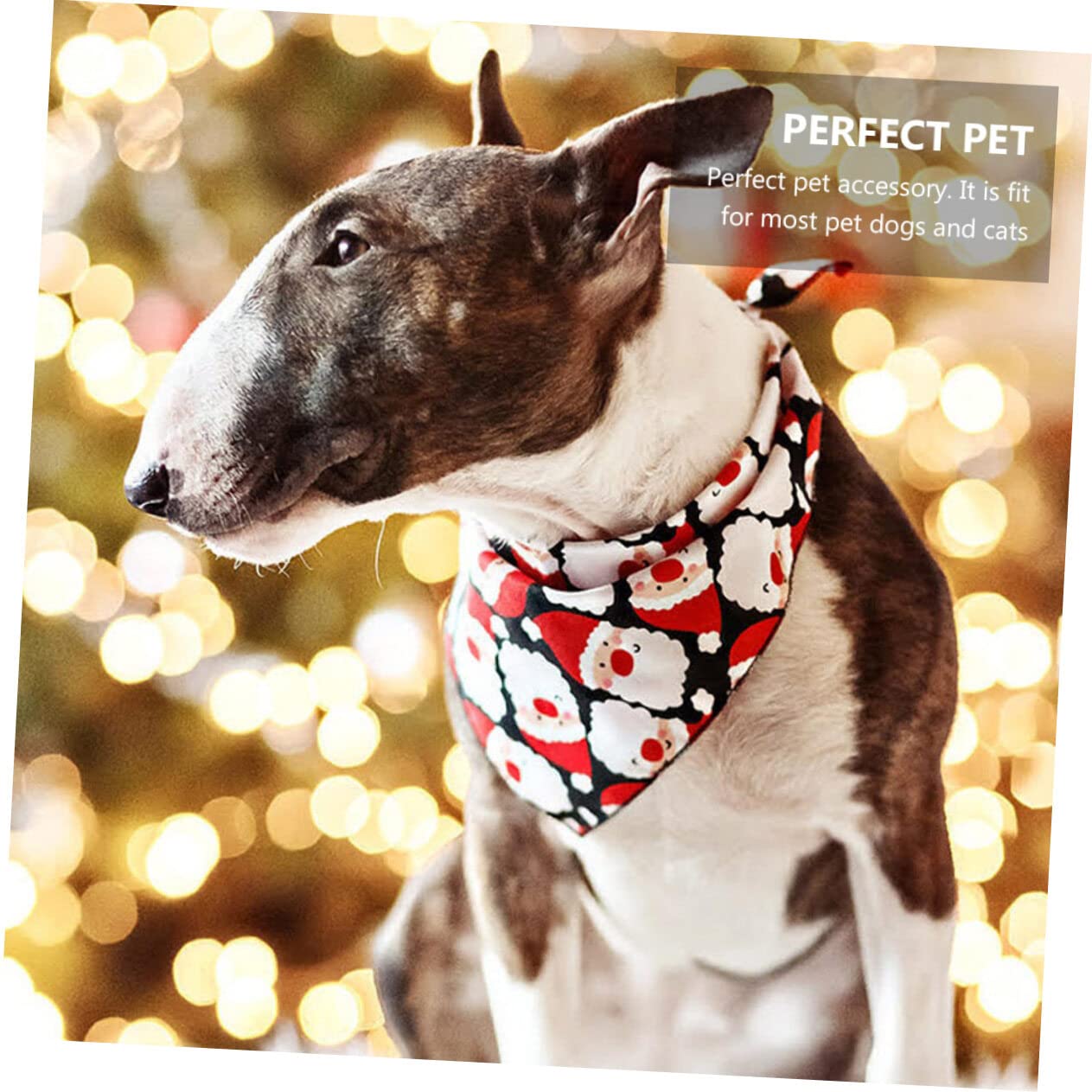 POPETPOP Lot De 3 Bavoirs Triangulaires De Noël pour Animaux De Compagnie Bandanas pour Chien Serviette De Cou pour Animaux De Compagnie Bavoirs De Noël pour Chien 4 Pièces X 3