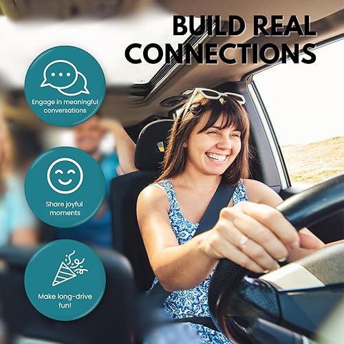 Miniatura 2 de WORD TEASERS Road Trip America - Juego de viaje por carretera y inicio de conversación - Juego de preguntas familiares sobre lugares para visitar en