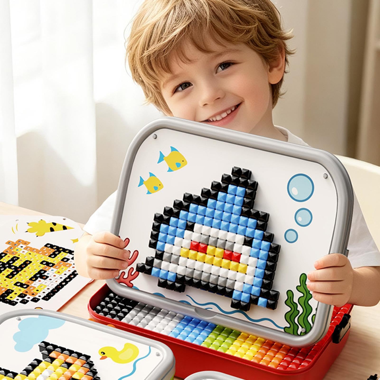 Tablica Z Kołeczkami Zabawka DIY 3D Edukacyjne Kołki Grzybki