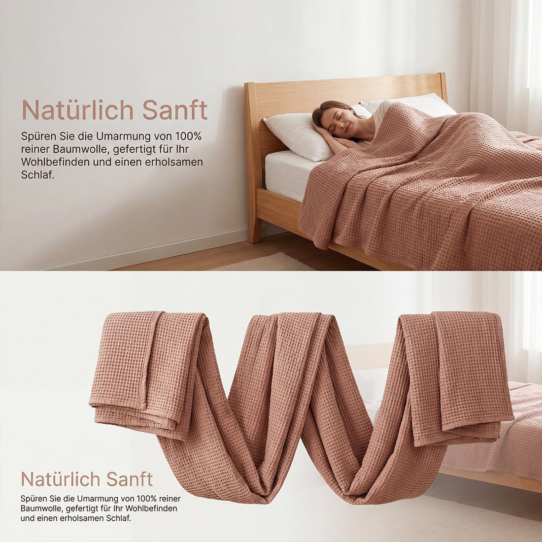 Sanfte Musselindecke 150x200 cm aus 100% Baumwolle, Leichte Musselin Decke Erwachsene für Sommer - Atmungsaktive Kuscheldecke & Tagesdecke für Sofa, Couch und Bett (Frisches Grün,150×200 cm)