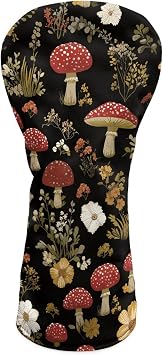 Golf Club Head Covers for Women Waterproof Driver Fairway Wood Hybrid Golf Head Cover, PU Leather