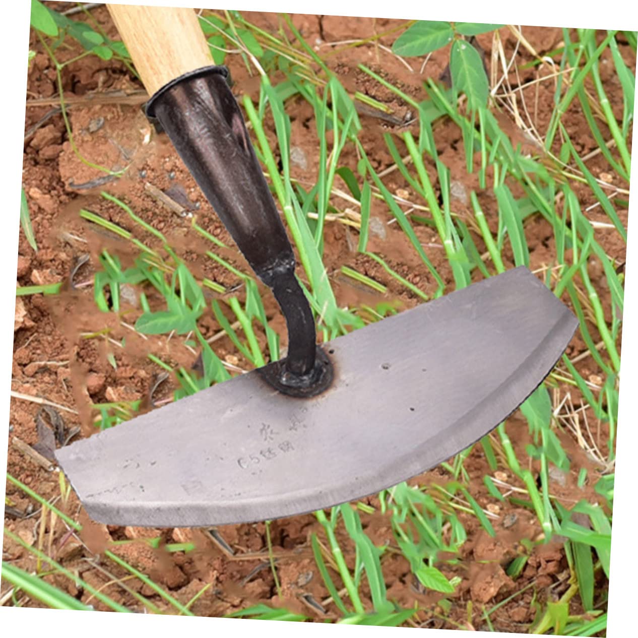 VICASKY 1pc Landscaping Hoe Portable Handheld Hoe Garden Hand Weeder Gardening Tool Garden Hand Digger Hand Hoe Manual Weeding Tool Hand Digger Tool Garden Hand Tool Steel Silver