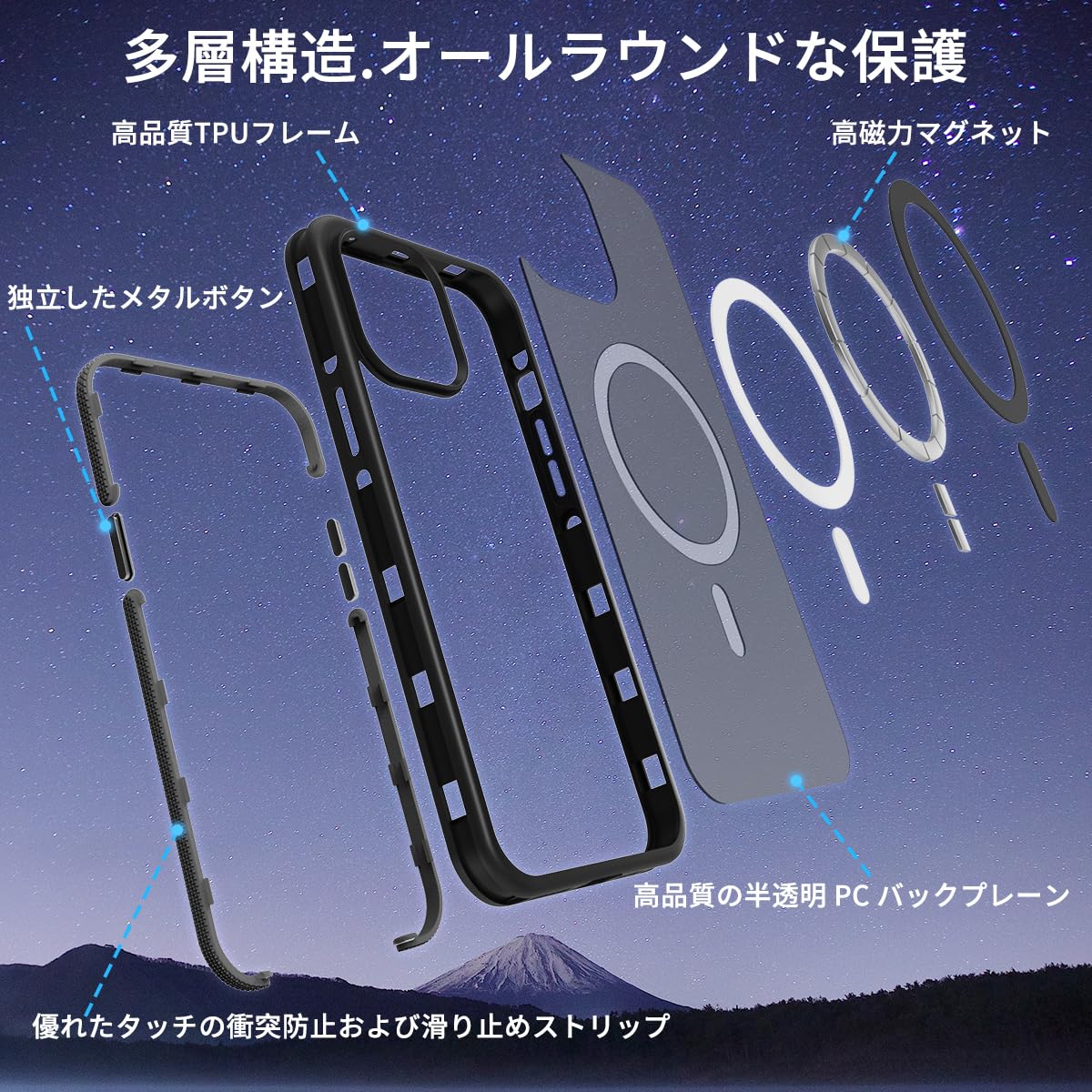 Amazon.co.jp: coiwantung 対応 iPhone 13 Pro MagSafe ケース 耐衝撃