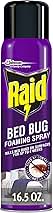 Raid Bed Bug Foaming Spray, Kills Bed Bugs and Their Eggs, for Indoor Use, Non-Staining, Keeps Killing for Weeks, 16.5 oz (Pack of 1)