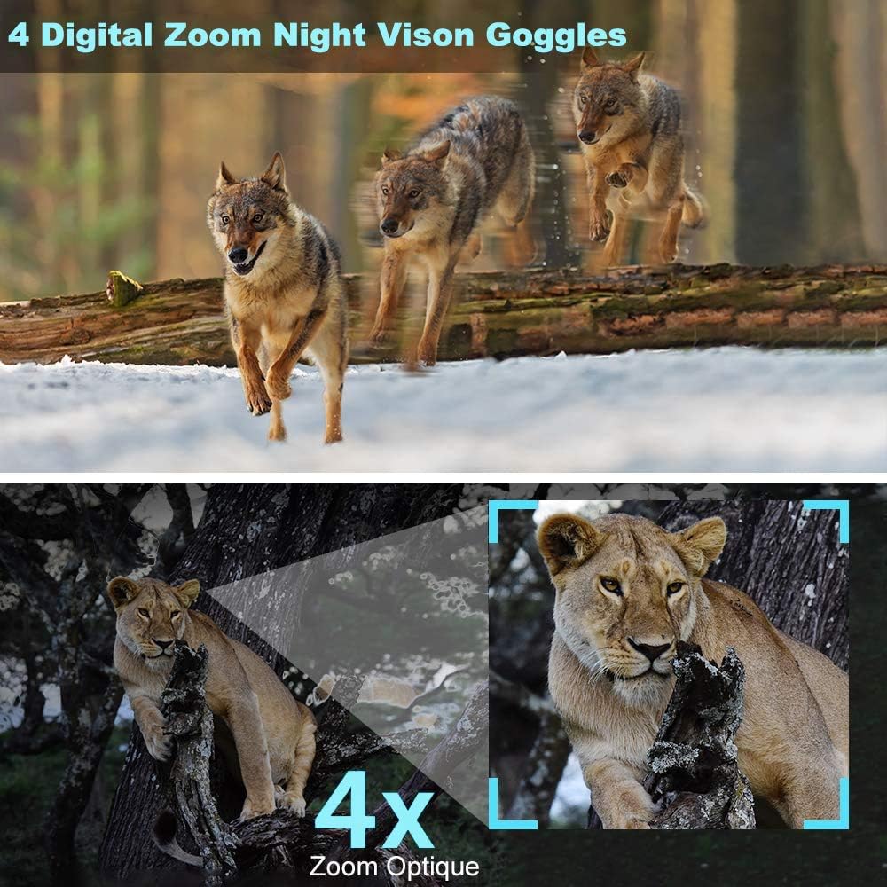 Free Shipping Offer Night Vision Binoculars Digital Infrared Goggles with 32GB Memory Card- 2.31'' TFT LCD View Screen and 960P Image&Video,984ft Viewing Distance–Infrared Gear for Hunting & Surveillance