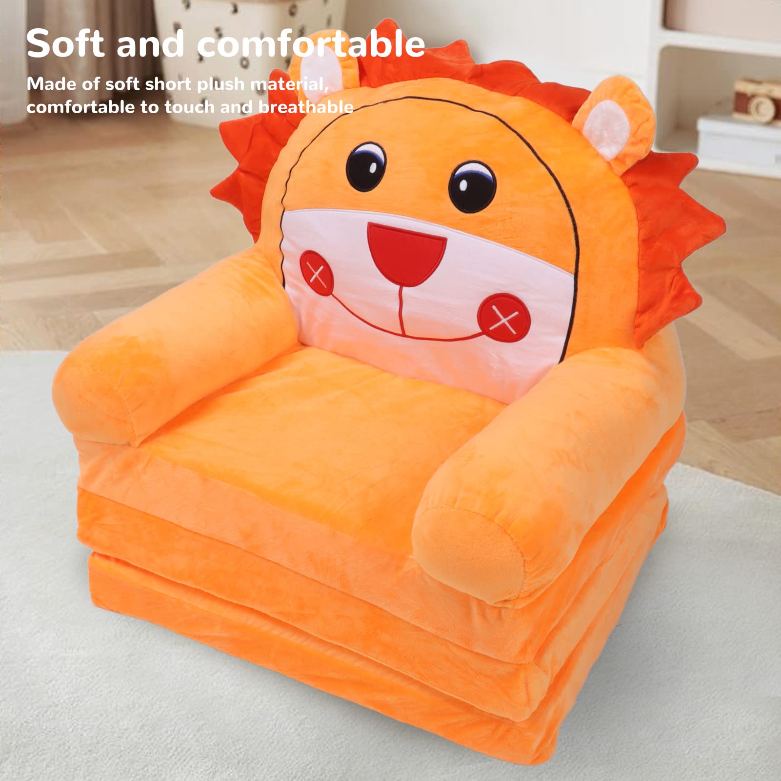 Kinderen 2 in 1 flip open lichtgewicht lounging bank