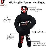Vista 2 de Maniquí de Jiu Jitsu Brasileño para Niños Jóvenes MMA Boxeo Jiu Jitsu Brasileño - 43.3 in Sin Relleno