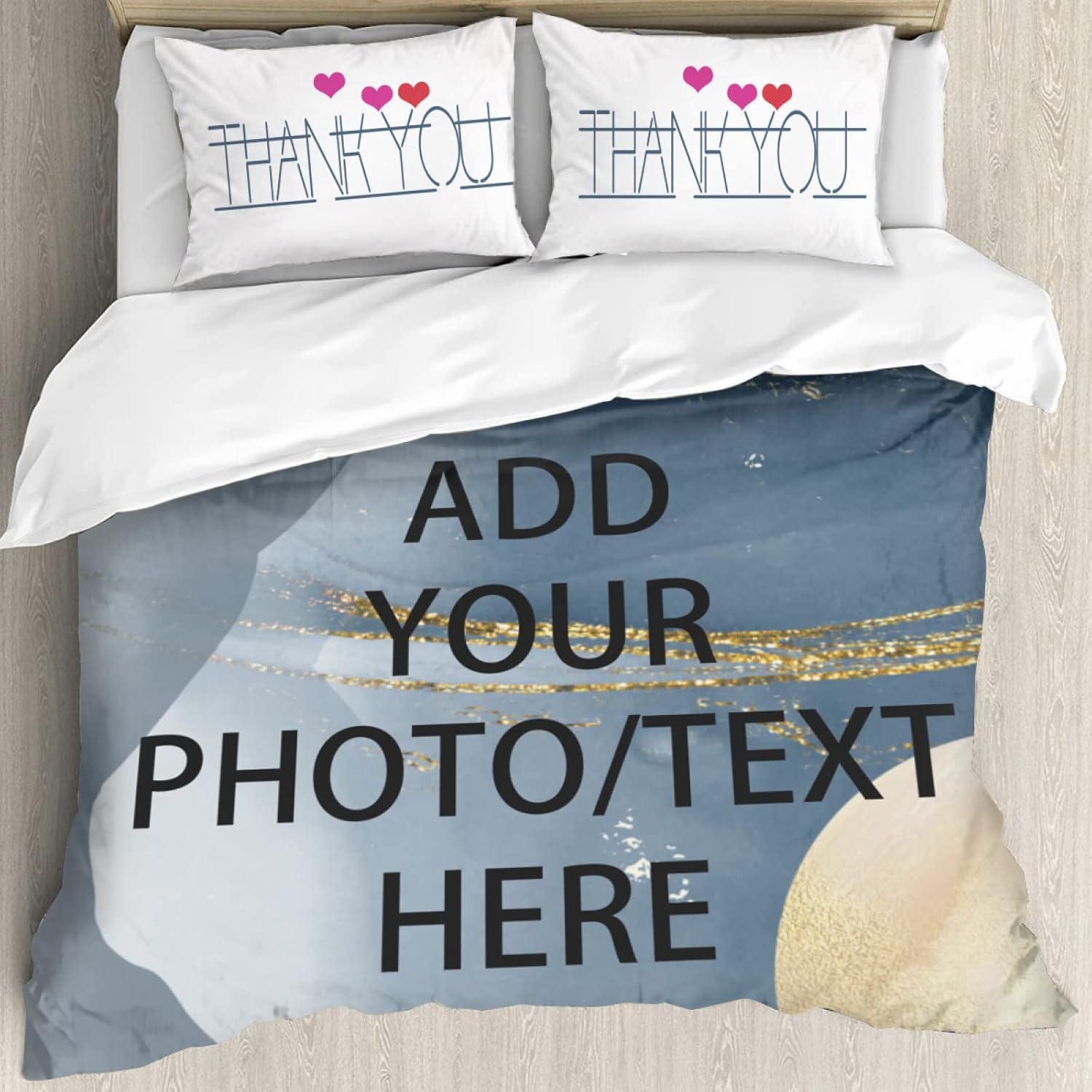 Custom Comforter Set with Picture/Text/Logo Personalized