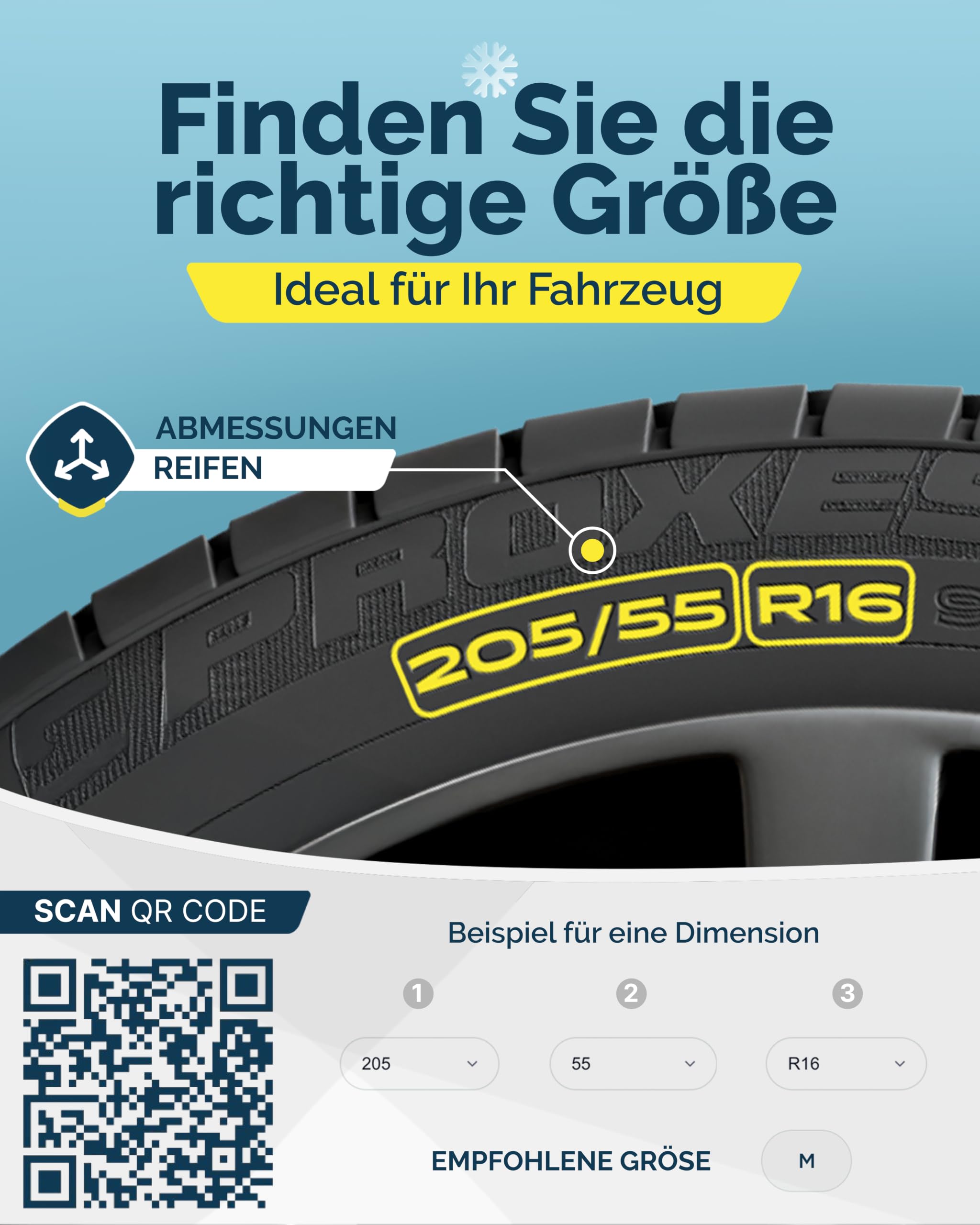 ARLUM Textilschneekette EN 16662-1 Homologiert - Zwei Textil Schneeketten Snow Sock Größe XL für R14 - R22 (Reifengröße innen detalliert angegeben) (Control, XL)