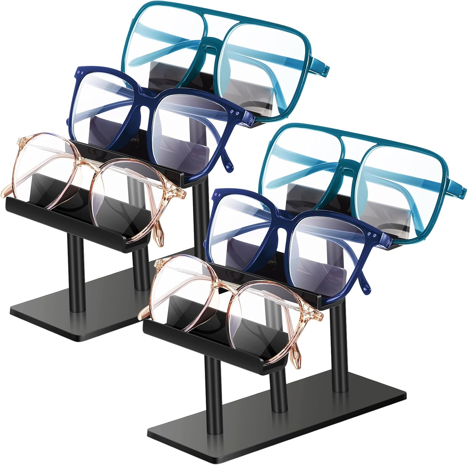 Sintuff 2 Pcs 3 Tier Eyeglasses...