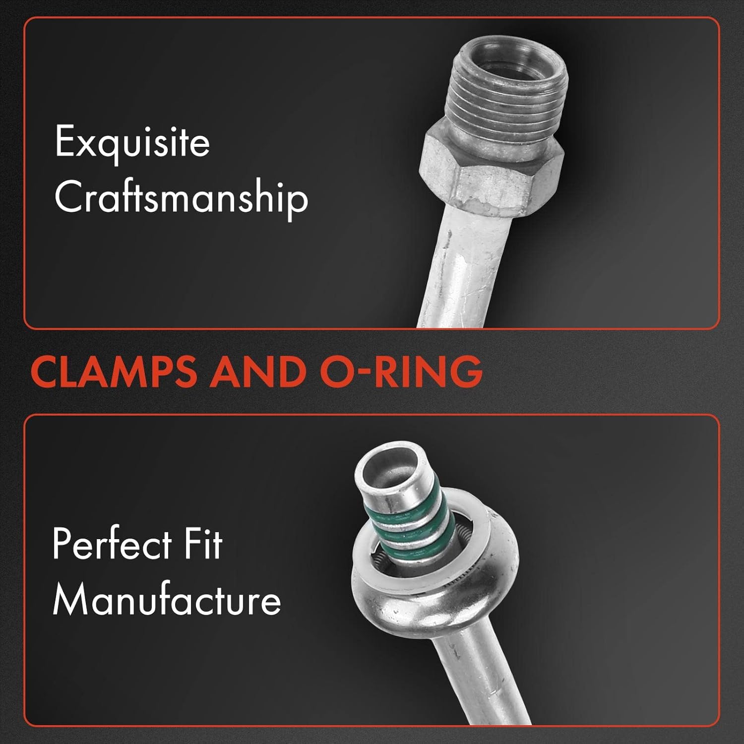 A-Premium A/C Suction & Discharge & Liquid Line Hose Assembly Compatible with Ford F-150/F-250/Bronco 1994-1996, F-350 1994-1995/1997, 5.0L 5.8L, Petrol