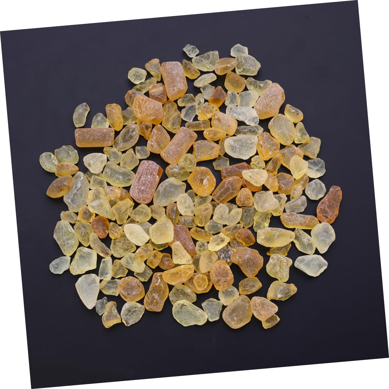 Toddmomy Unique Crystal Stones Fish Tank Rocks Tumbled Gravel Decor Natural Crystal Pebbles Aquarium Stones 500g DIY Craft