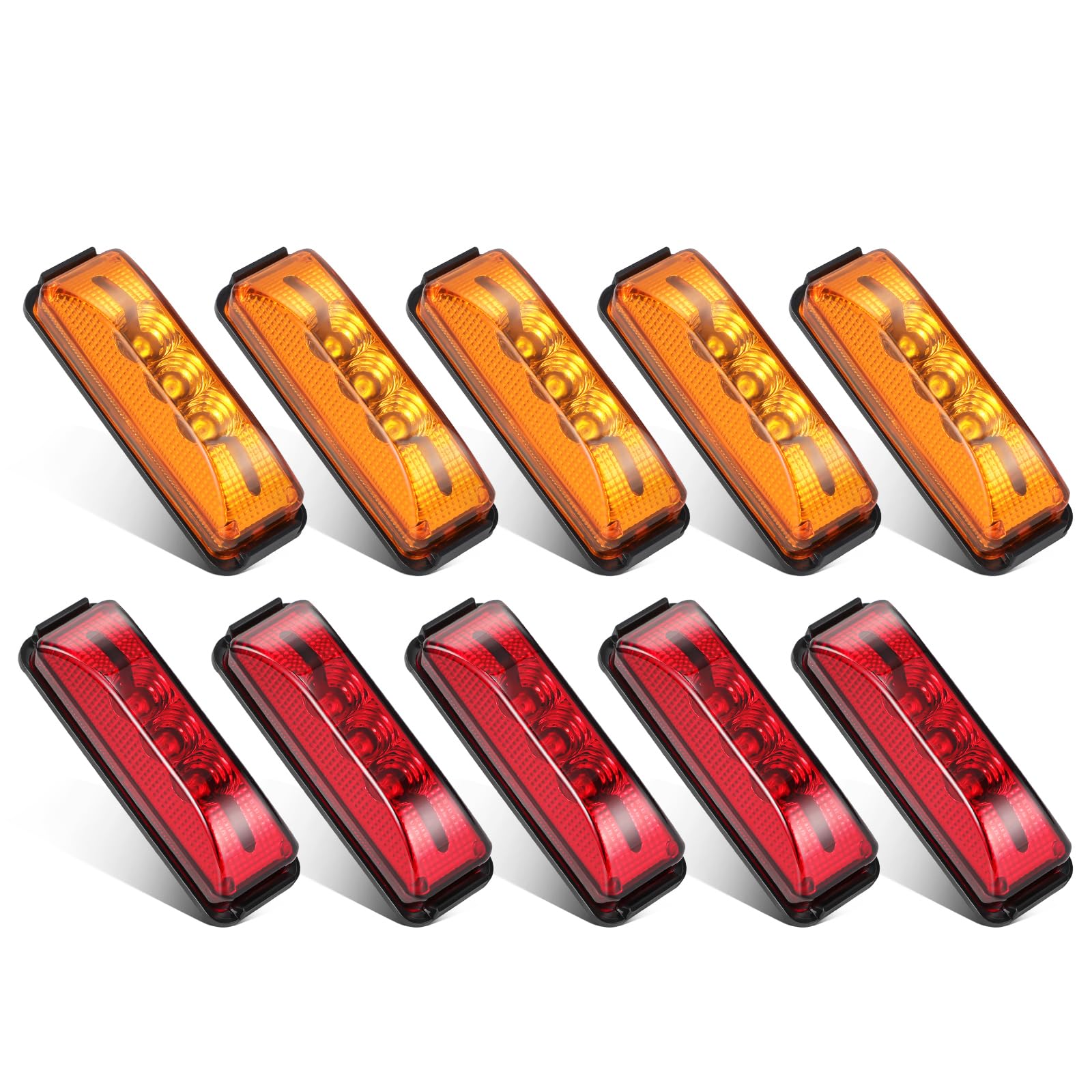 Amazon.com: Partsam 10Pcs 3.9 inch 3LED Side Marker Clearance