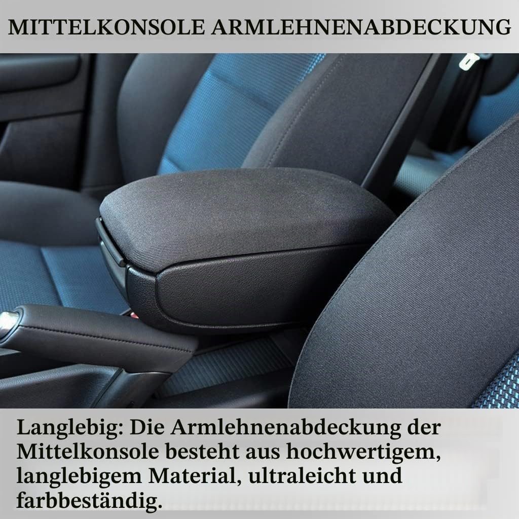 Mittelarmlehne konsole Deckel für A3 8P 03-13 8P0864245P Armlehne Abdeckung schwarz Tuch MangWany