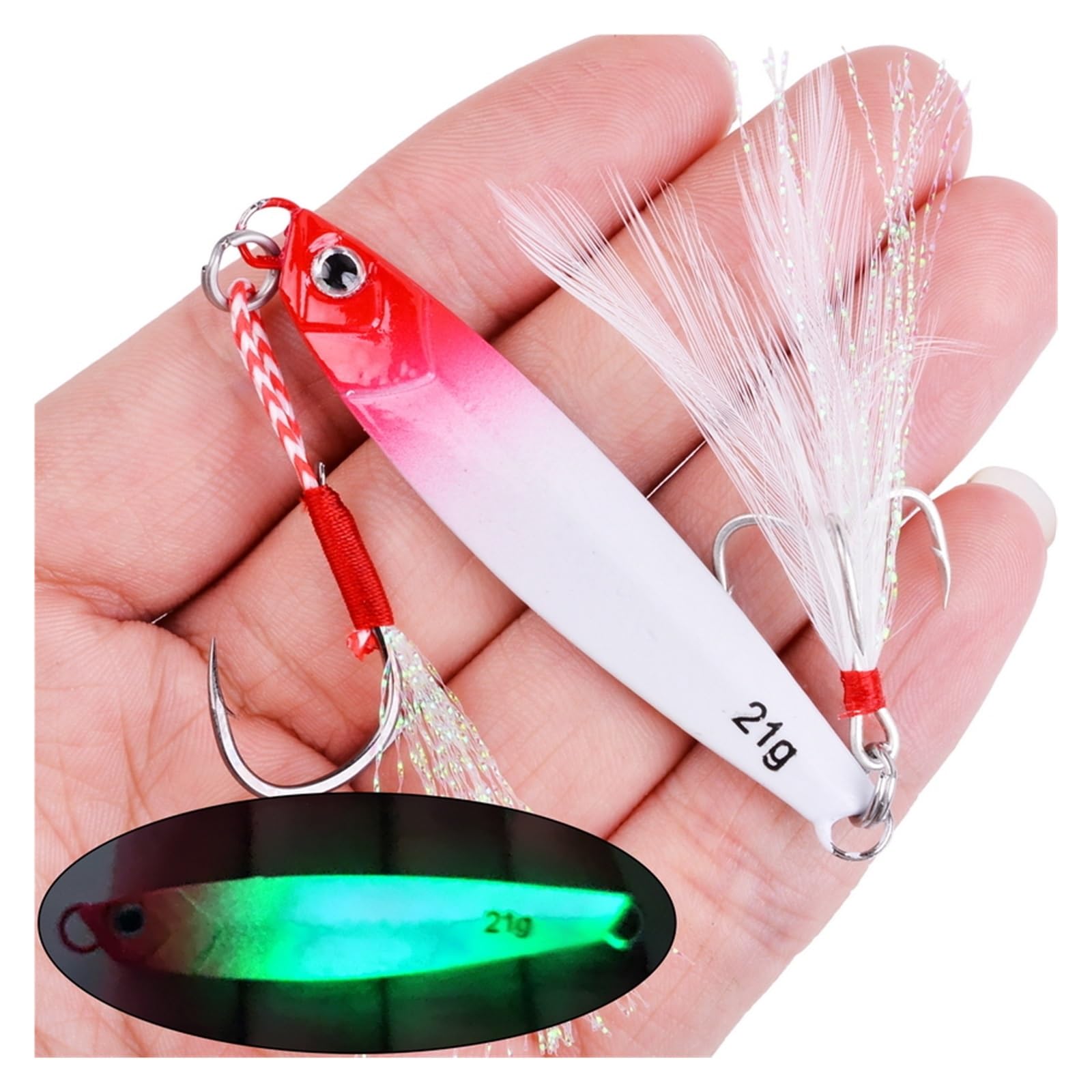 XILILHC Plantilla De Fundición De Metal, 10 Uds., 7g-10g-21g-28g, Cuchara Jigging For Arrastre En Tierra, Señuelo De Pesca, Aparejos De Cebo Artificial
