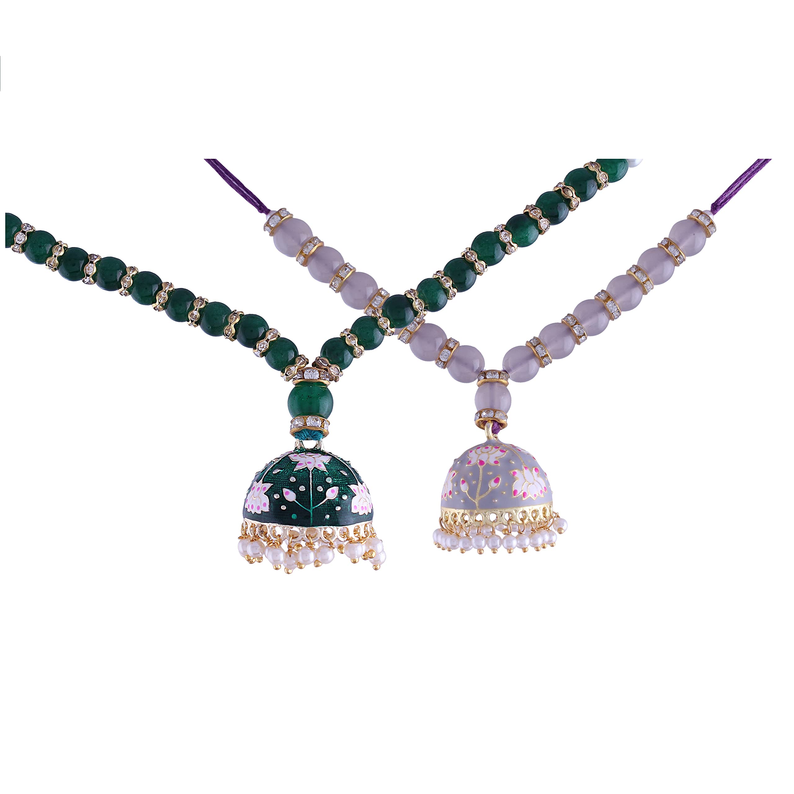 I Jewels Women Rakshabandhan Special Designer Pearl Hanging Lumba Bracelet Rakhi For Bhabhi/Sister (R067-Lco) (Set Of 2) (B0B5RP3BJS) Amazon Price History, Amazon Price Tracker