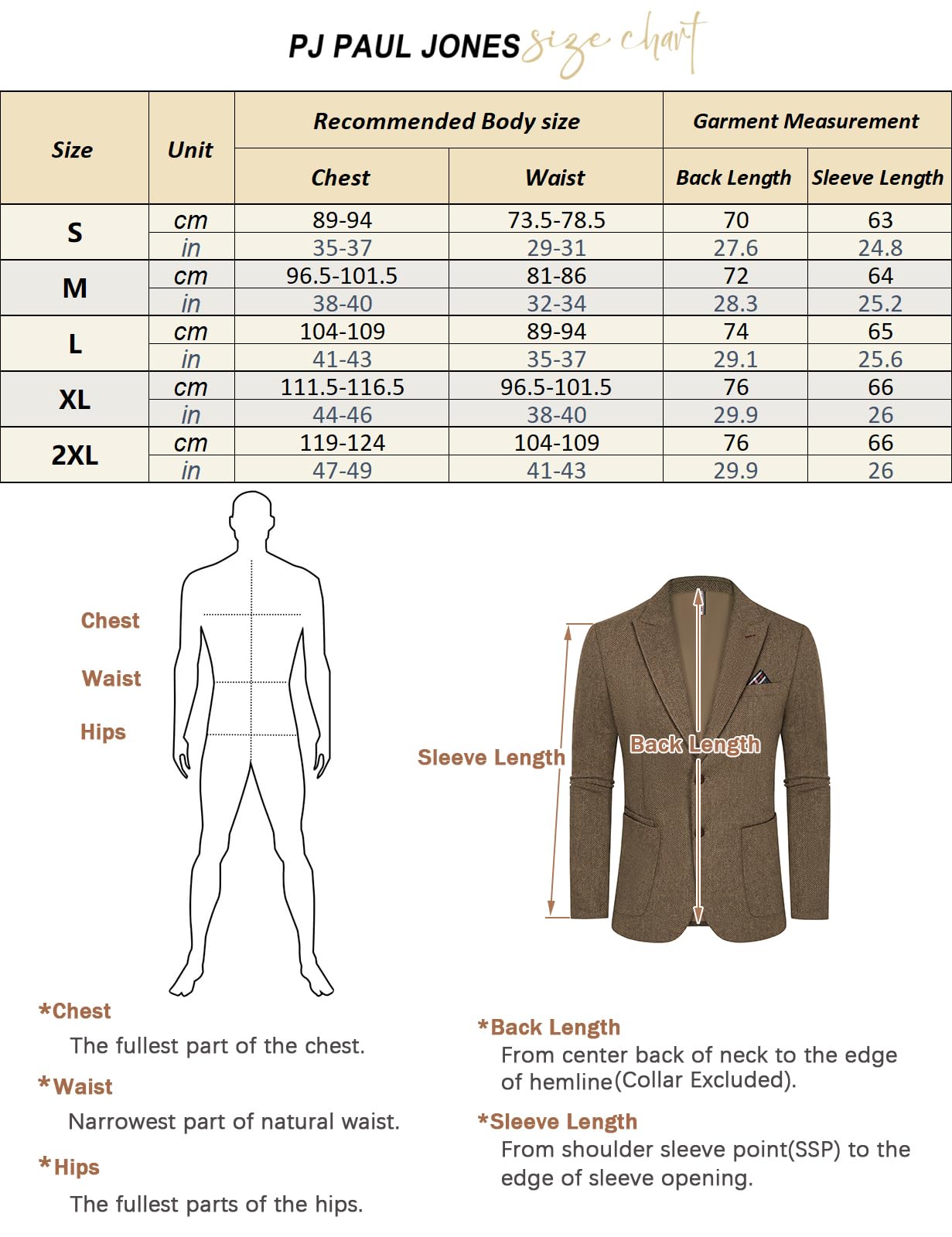 PJ PAUL JONES Blazer da uomo regular fit britannico 2 bottoni giacca da lavoro moderno blazer