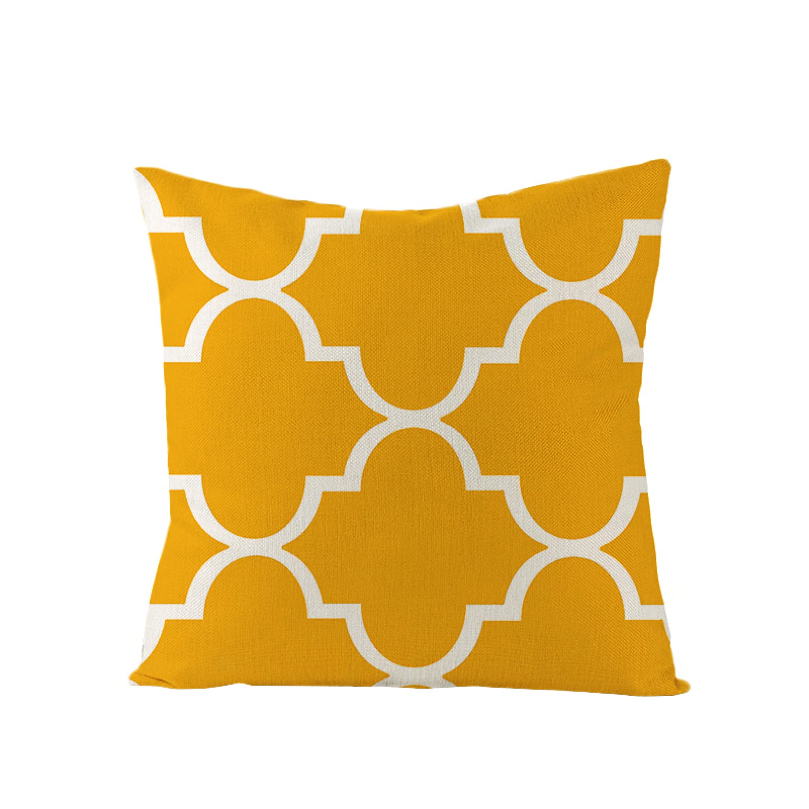 Sofa Fundas Cojines 60x60 Pack de 4 Cuadrado,Funda de Almohada Lino con Cremallera Invisible,Funda de Cojín Decoración para Hogar Sala Cama Jardín Silla Coche-geometría