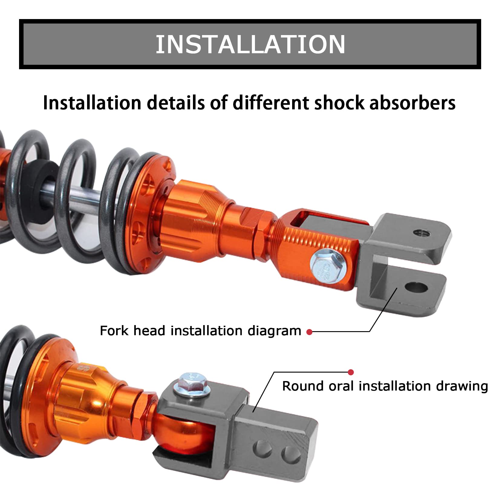 Amazon.com: M8 8mm Rear Shock Extender Absorbers Universal