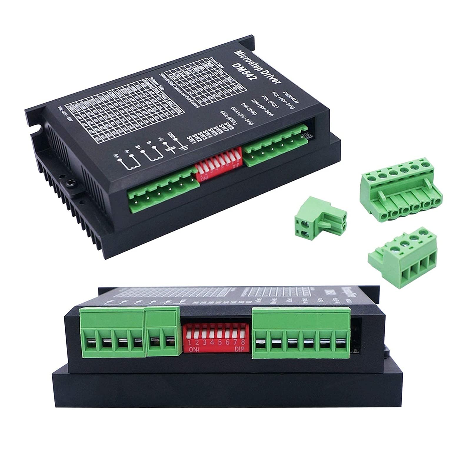 Microstep Driver DM542 Contrôleur de moteur pas à pas numérique 2 phases DC Max 4,2 A 20-50 V