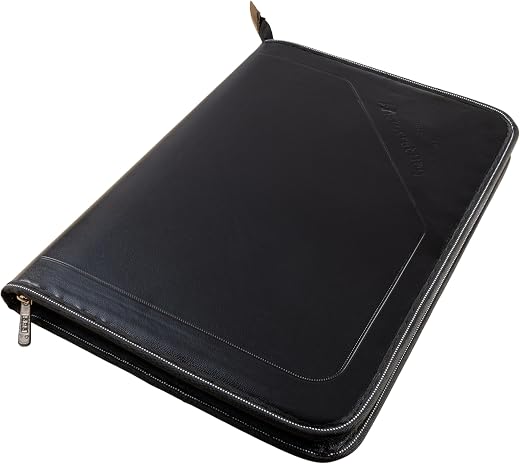 SPS PU Leather 24-Pocket A4 File Organizer – Professional Document Holder for Certificates, Legal Documents, Home, Office,...