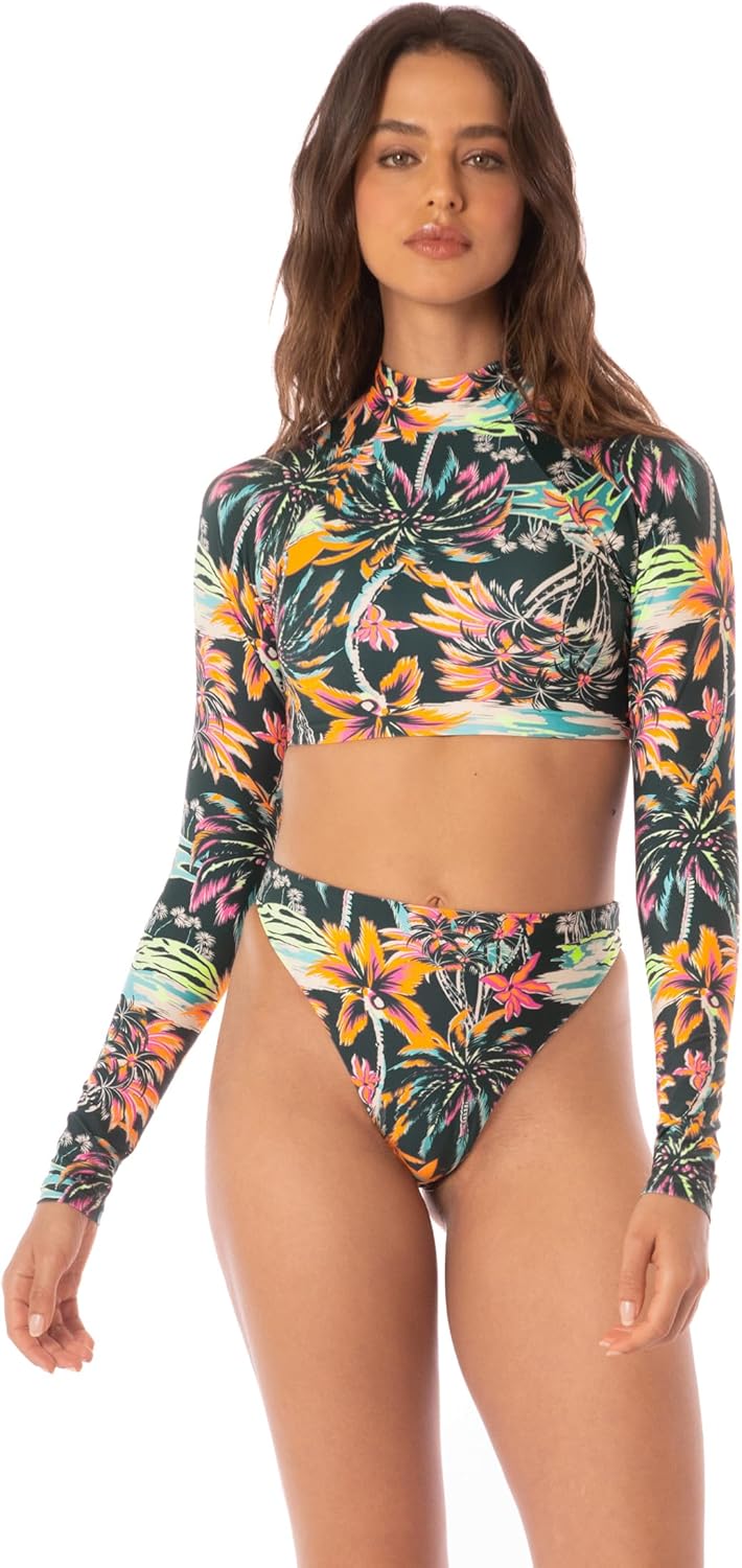 Maaji Women's Delphi High Rise Thin Side Cheeky Cut Bikini Bottom - Image 2