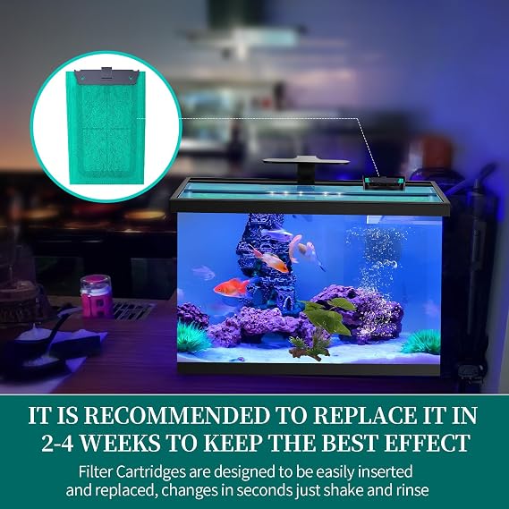 10 Packs Carbon Filter Cartridges for Tetra EasyCrystal Filter Pack C250/300, Replacement Filter Cartridges for Tetra EasyCrystal, for Fast and Clean Filter Replacement (10 Packs)