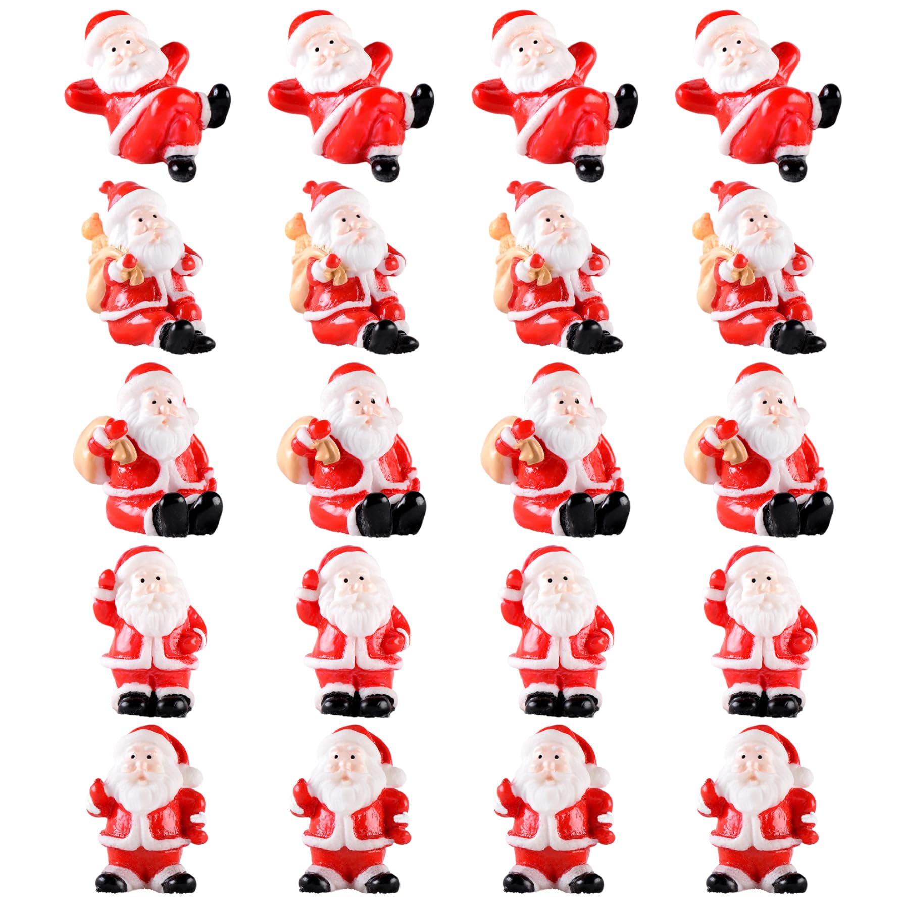 Figurines du Père Noël en résine de qualité supérieure, ornements aux détails délicats