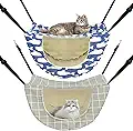 Jetec 2 Pieces Cat Cage Hammock Indoor Hanging Pet Bed Double Layer Hanging Cat - product image