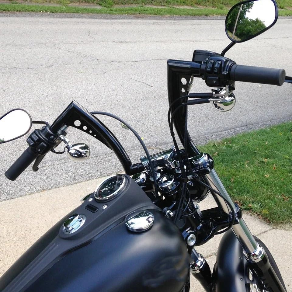 Guidon Riser Haute Finition Chrome pour Fourche Softail Dyna